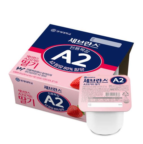 A2단백 떠먹는 요거트 딸기(첫한달할인후 4800원으로 자동복귀)) 이미지